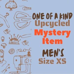 Mystery Box One of a Kind Upcycled Item Men’s SIZE XS Unique 1 of 1 sustainable